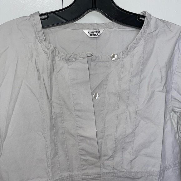 CRAZY DOLL midi cotton shirt style dress - Picture 5 of 8